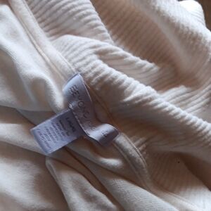 Beyond Yoga Cream Colored Open Front Cardigan Size L